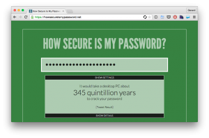 howsecureismypassword.net